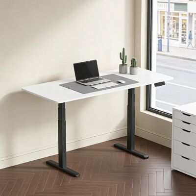 Kimex Escritorio Motorizado Sentado De Pie, 150 X 75 Cm, Tablero Blanco Con Bordes Redondeados/base Negra Kimex Escritorio Motorizado Sentado De Pie, 150 X 75 Cm, Tablero Blanco Con Bordes Redondeados/base Negra