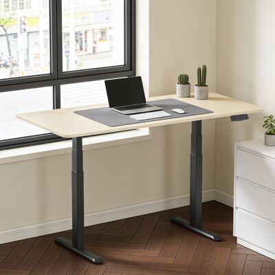 Kimex Escritorio Motorizado Sentado De Pie, 150 X 75 Cm, Tablero Madera Natural/base Negra Kimex Escritorio Motorizado Sentado De Pie, 150 X 75 Cm, Tablero Madera Natural/base Negra