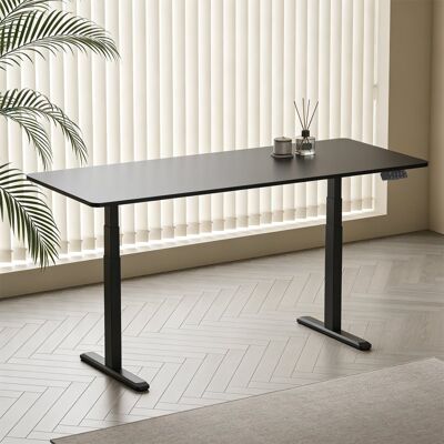 Kimex Escritorio Motorizado Sentado De Pie, 180 X 75 Cm, Tablero Negro Con Bordes Redondeados/base Negra Kimex Escritorio Motorizado Sentado De Pie, 180 X 75 Cm, Tablero Negro Con Bordes Redondeados/base Negra