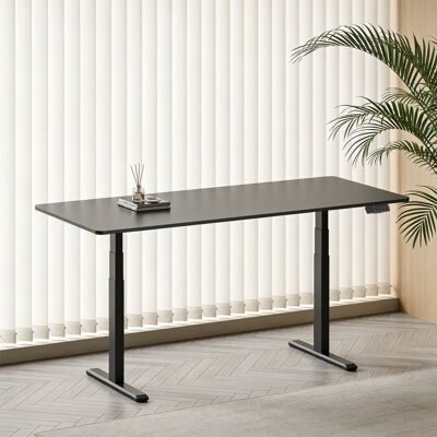 Kimex Escritorio Motorizado Sentado De Pie, 180 X 75 Cm, Tablero Carbono Bordes Redondeados/base Negra Kimex Escritorio Motorizado Sentado De Pie, 180 X 75 Cm, Tablero Carbono Bordes Redondeados/base Negra