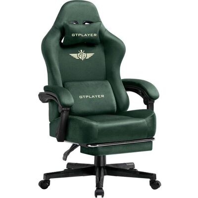 Silla Gaming GTPLAYER Ergonómica con Reposapiés y Reclinación 150° Silla Gaming GTPLAYER Ergonómica con Reposapiés y Reclinación 150°