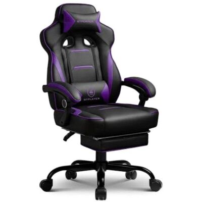 Silla Gaming GTPLAYER Ergonómica Reclinable 155° con Reposapiés Silla Gaming GTPLAYER Ergonómica Reclinable 155° con Reposapiés
