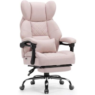 Silla Gaming GTPLAYER Ergonómica con Reposapiés Rosa Silla Gaming GTPLAYER Ergonómica con Reposapiés Rosa