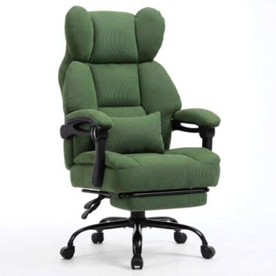 Silla gaming ergonómica GTPLAYER Ergonomic Gaming Chair con soporte lumbar y reposapiés, pana verde Silla gaming ergonómica GTPLAYER Ergonomic Gaming Chair con soporte lumbar y reposapiés, pana verde