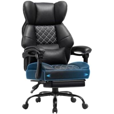 Silla gaming ergonómica GTPLAYER con reposapiés y reposabrazos sincronizados negra Silla gaming ergonómica GTPLAYER con reposapiés y reposabrazos sincronizados negra