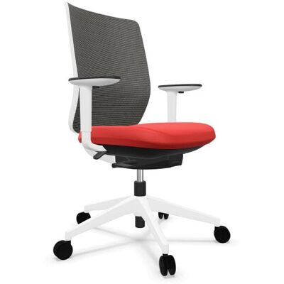 Silla de Oficina Actiu Trim Malla Negra/Blanca/Roja - Silla de Oficina Silla de Oficina Actiu Trim Malla Negra/Blanca/Roja - Silla de Oficina