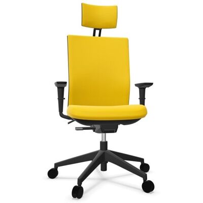 Actiu Stay Silla de Oficina con Cabezal Amarilla/Negra Actiu Stay Silla de Oficina con Cabezal Amarilla/Negra