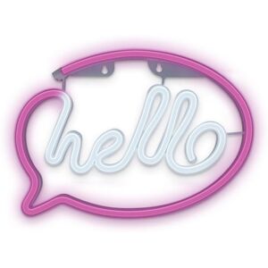 Forever Neon Led Light Hello Pink White Forever Neon Led Light Hello Pink White
