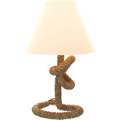 Homcom Lámpara de Mesa LED con Base de Metal Ø28x45,5 Cm Marrón y Beige Homcom Lámpara de Mesa LED con Base de Metal Ø28x45,5 Cm Marrón y Beige