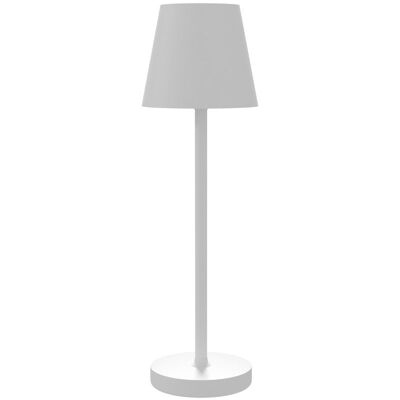 Homcom Lámpara de Mesita de Noche Luces LED USB-C Recargable Ø11.2x36.5cm Blanca Homcom Lámpara de Mesita de Noche Luces LED USB-C Recargable Ø11.2x36.5cm Blanca