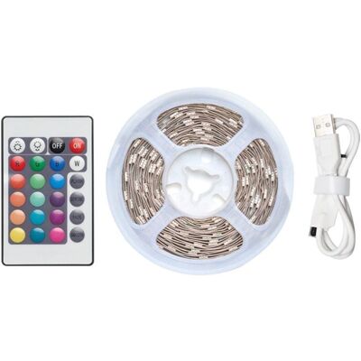 Vention PAAWH Tira luz LED RGB FPC con Control Remoto y Alimentación USB 5V 2m Blanco Vention PAAWH Tira luz LED RGB FPC con Control Remoto y Alimentación USB 5V 2m Blanco