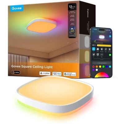 Govee H80A1 Luz de Techo Inteligente RGBWW + RGBIC - 2400 lm Govee H80A1 Luz de Techo Inteligente RGBWW + RGBIC - 2400 lm