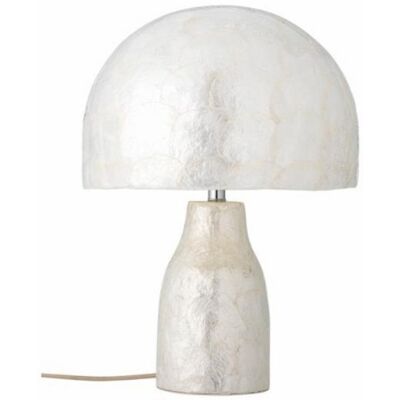 Lámpara de mesa Bloomingville Adria capiz natural, bambú y hierro, E27 Lámpara de mesa Bloomingville Adria capiz natural, bambú y hierro, E27