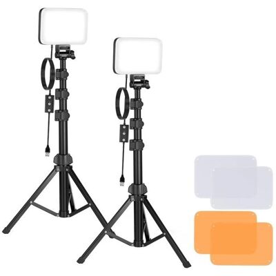 Kit de Iluminación Neewer BP66 LED 2 Lámparas + Filtros + Trípodes Kit de Iluminación Neewer BP66 LED 2 Lámparas + Filtros + Trípodes