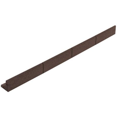 Bordura de jardín MonsterShop flexible de caucho marrón 33,6 m con mazo Bordura de jardín MonsterShop flexible de caucho marrón 33,6 m con mazo