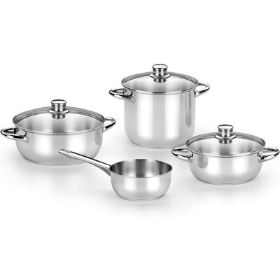 Monix Batería de Cocina Optima 4 Piezas con Tapa Monix Batería de Cocina Optima 4 Piezas con Tapa