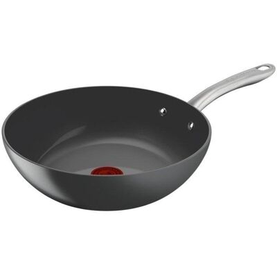 Wok Tefal Renew+ C42419 Cerámico Aluminio 28cm Gris Antiadherente 3,67L Wok Tefal Renew+ C42419 Cerámico Aluminio 28cm Gris Antiadherente 3,67L