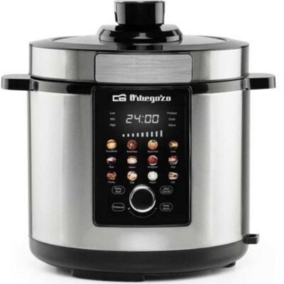 Olla programable Orbegozo HPE 6500 6L 1000W INOX 12 menús antiadherente Olla programable Orbegozo HPE 6500 6L 1000W INOX 12 menús antiadherente