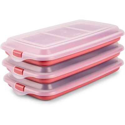 Ibili Deli New - Lote De 3 Recipientes Apilables Porta Embutidos Y Alimentos. Color Rojo Ibili Deli New - Lote De 3 Recipientes Apilables Porta Embutidos Y Alimentos. Color Rojo