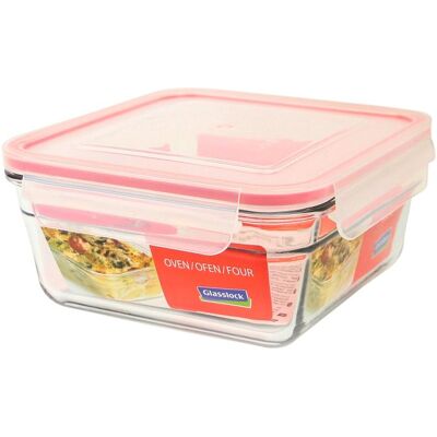 Glasslock Oven - Recipiente Cuadrado De 1.65l En Vidrio Templado. Apto Horno Glasslock Oven - Recipiente Cuadrado De 1.65l En Vidrio Templado. Apto Horno