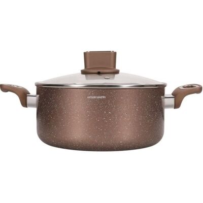 arthur-martin Arthur Martin Am5531 28 Cm Marmita De Aluminio 6,3 L Con Revestimiento Antiadherente Interior Efecto Moteado Y Tapa De Cristal Compatible Con Inducción arthur-martin Arthur Martin Am5531 28 Cm Marmita De Aluminio 6,3 L Con Revestimiento Antiadherente Interior Efecto Moteado Y Tapa De Cristal Compatible Con Inducción