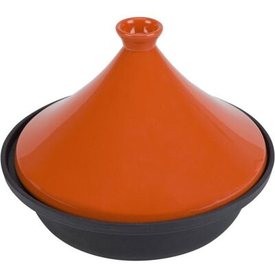 cosy-trendy Cosy & Trendy Tajine De Hierro Fundido 30 Cm Naranja/negro, Tapa Esmaltada Cónica, Apto Inducción Y Horno, Interior Antiadherente (no Apto Lavavajillas) cosy-trendy Cosy & Trendy Tajine De Hierro Fundido 30 Cm Naranja/negro, Tapa Esmaltada Cónica, Apto Inducción Y Horno, Interior Antiadherente (no Apto Lavavajillas)