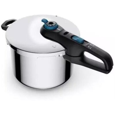 Olla a presión Tefal Secure Trendy 6L - Cesta de acero inoxidable Olla a presión Tefal Secure Trendy 6L - Cesta de acero inoxidable