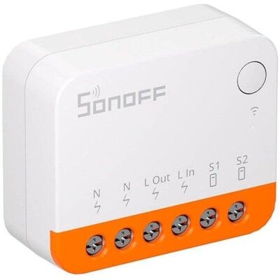 Interruptor inteligente Wi-Fi Sonoff MINIR4 ESP32 ultracompacto, compatible Google Home y Alexa Interruptor inteligente Wi-Fi Sonoff MINIR4 ESP32 ultracompacto, compatible Google Home y Alexa