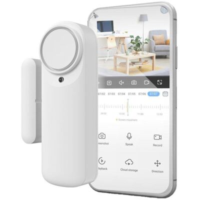 Alarma Nivian Wifi Inalámbrica Sensor Magnético Interior Sirena 100dB App Alarma Nivian Wifi Inalámbrica Sensor Magnético Interior Sirena 100dB App