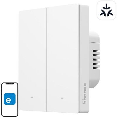 Interruptor inteligente Sonoff M5-2C-80W WiFi Matter compatible Alexa Google Home Interruptor inteligente Sonoff M5-2C-80W WiFi Matter compatible Alexa Google Home