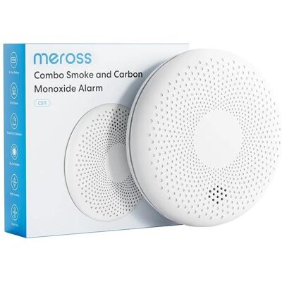 Detector de Humo y Gas Meross CS11-EU Inalámbrico Detección Temprana Alarma 10 Años Detector de Humo y Gas Meross CS11-EU Inalámbrico Detección Temprana Alarma 10 Años