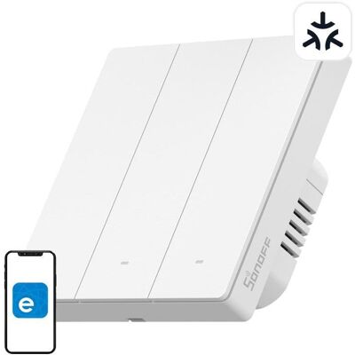 Interruptor inteligente Sonoff M5-3C-86W WiFi Matter compatible Alexa Google Home Interruptor inteligente Sonoff M5-3C-86W WiFi Matter compatible Alexa Google Home