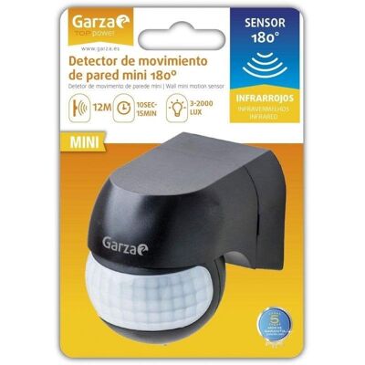 Garza Detector de Movimiento de Pared Negro Garza Detector de Movimiento de Pared Negro