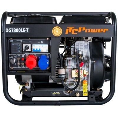 ITCPower Generador DG7800LET 7,5kVA Full Power 12HP Diésel ITCPower Generador DG7800LET 7,5kVA Full Power 12HP Diésel