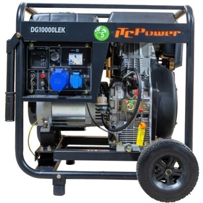 itcpower Generador diésel QUO DG10000LEK monofásico 8,5 kW inyección directa ATS itcpower Generador diésel QUO DG10000LEK monofásico 8,5 kW inyección directa ATS