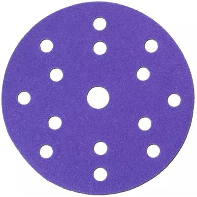 Disco abrasivo Dedra DED79828 150 mm grano 320 cerámico con velcro Disco abrasivo Dedra DED79828 150 mm grano 320 cerámico con velcro