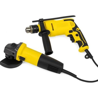 Set Profesional Klack Amoladora Angular 720W + Taladro Impacto 500W Set Profesional Klack Amoladora Angular 720W + Taladro Impacto 500W