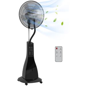 Homcom Ventilador Nebulizador 90W Temporizador Tanque 3L Negro Homcom Ventilador Nebulizador 90W Temporizador Tanque 3L Negro