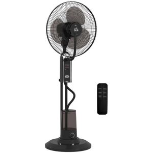 Homcom Ventilador Nebulizador 75 W Temporizador Tanque 3.2L 44.5cm Negro Homcom Ventilador Nebulizador 75 W Temporizador Tanque 3.2L 44.5cm Negro