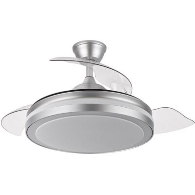 Iluminashop 334886 Ventilador de Techo LED con Mando a Distancia Y Palas Retractiles 72W Plata Iluminashop 334886 Ventilador de Techo LED con Mando a Distancia Y Palas Retractiles 72W Plata