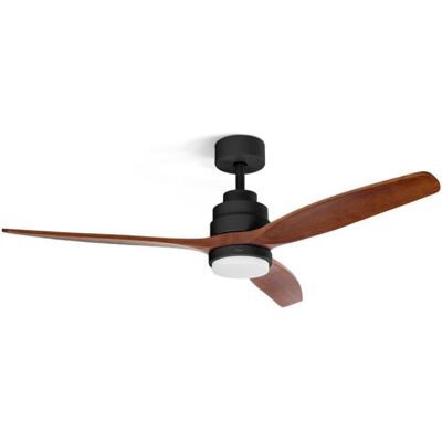 Ventilador de techo Ufesa CFNP 3 aspas madera natural 132cm luz LED regulable 6 velocidades temporizador mando Ventilador de techo Ufesa CFNP 3 aspas madera natural 132cm luz LED regulable 6 velocidades temporizador mando