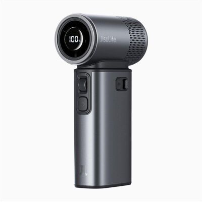 Ventilador portátil JisuLife Ultra2 9000 mAh gris metalizado con linterna LED Ventilador portátil JisuLife Ultra2 9000 mAh gris metalizado con linterna LED