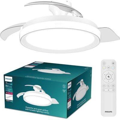 Ventilador de techo Philips Bliss 106 cm LED 4500 lm luz regulable mando Ventilador de techo Philips Bliss 106 cm LED 4500 lm luz regulable mando