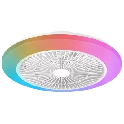 Ventilador de Techo con Luz Philips Amigo Flat Fan Ceiling 60W 48cm 6 Velocidades Mando Silencioso RGB Ventilador de Techo con Luz Philips Amigo Flat Fan Ceiling 60W 48cm 6 Velocidades Mando Silencioso RGB
