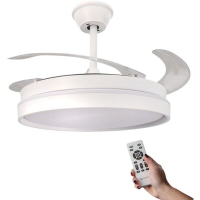 Ventilador de Techo Ledme Afar 30W 6 Velocidades Silencioso con Luz LED y Mando Ventilador de Techo Ledme Afar 30W 6 Velocidades Silencioso con Luz LED y Mando