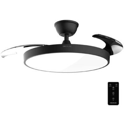 Ventilador de Techo Cecotec Energysilence Aero 300 Air Invisible Black Con Luz y Aspas Retráctiles Ventilador de Techo Cecotec Energysilence Aero 300 Air Invisible Black Con Luz y Aspas Retráctiles