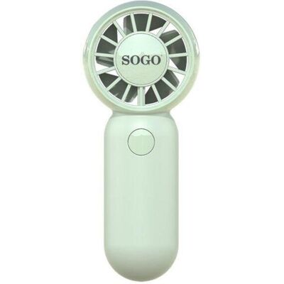Mini Ventilador de Mano SOGO VEN-SS-21145-GR 3W 3 Velocidades Motor BLDC Recargable Silencioso Mini Ventilador de Mano SOGO VEN-SS-21145-GR 3W 3 Velocidades Motor BLDC Recargable Silencioso