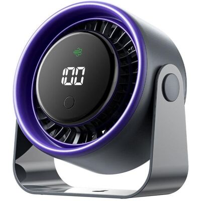 Ventilador de Sobremesa Vention PBJH0 10W 3 Velocidades Batería 3000mAh USB Tipo C Display Digital Ventilador de Sobremesa Vention PBJH0 10W 3 Velocidades Batería 3000mAh USB Tipo C Display Digital