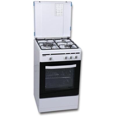 Cocina Rommer VCH-350 FG BUT 3 zonas gas butano horno 50L blanca Cocina Rommer VCH-350 FG BUT 3 zonas gas butano horno 50L blanca