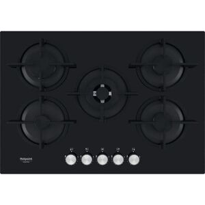 Placa de gas Hotpoint HAGS 72S BK Integrada 4 zonas Vidrio Negro Placa de gas Hotpoint HAGS 72S BK Integrada 4 zonas Vidrio Negro
